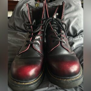 Marke NIIH So Bouncy Black and Red Unisex Boots